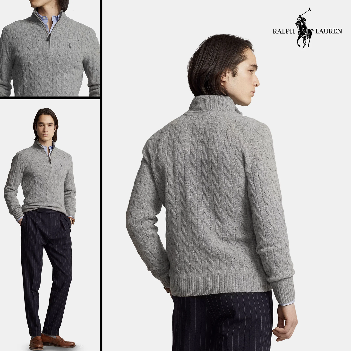 R&L Cashmere cable knit jumper (UNMISSABLE DISCOUNT)